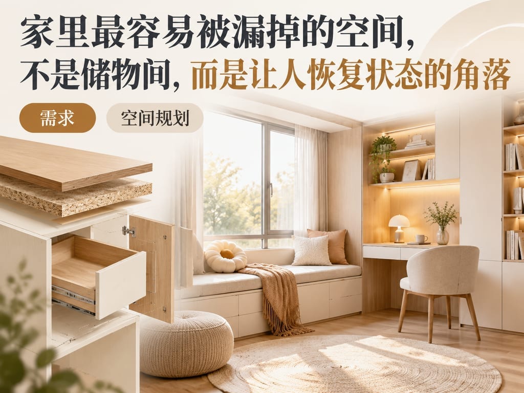 家里最容易被漏掉的空间，不是储物间，而是让人恢复状态的角落