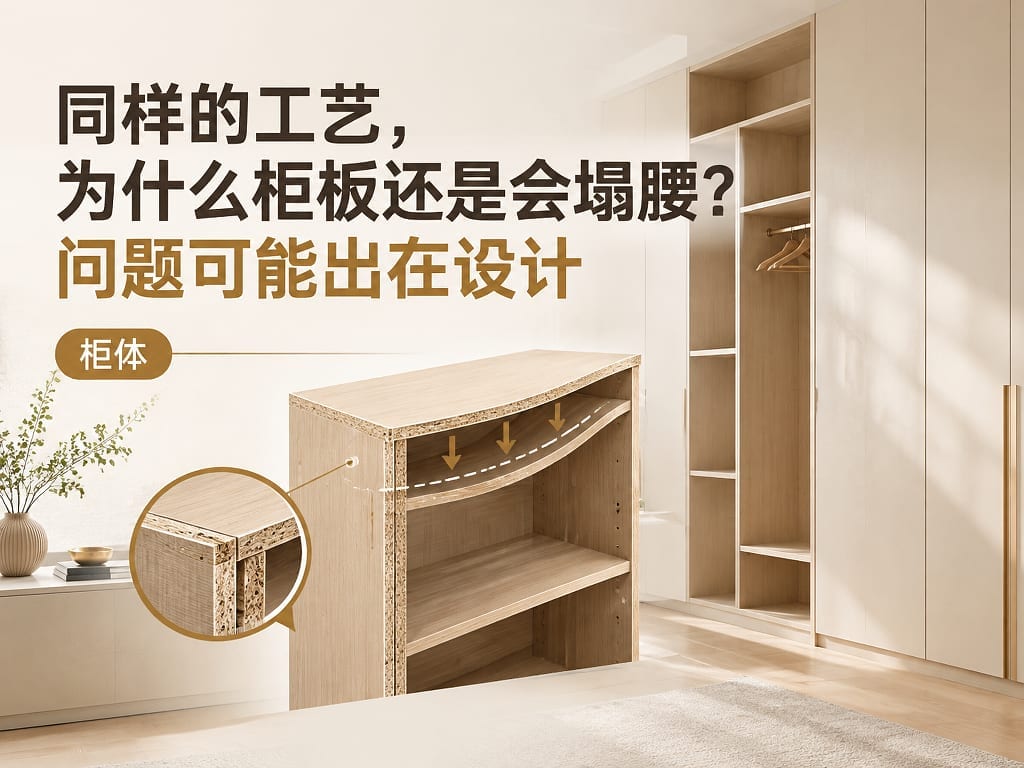 同样的工艺，为什么柜板还是会塌腰？问题可能出在设计