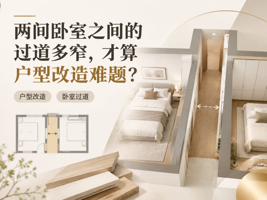 两间卧室之间的过道多窄,才算户型改造难题?