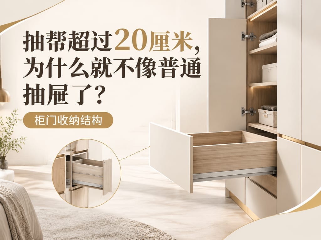抽帮超过20厘米，为什么就不像普通抽屉了？