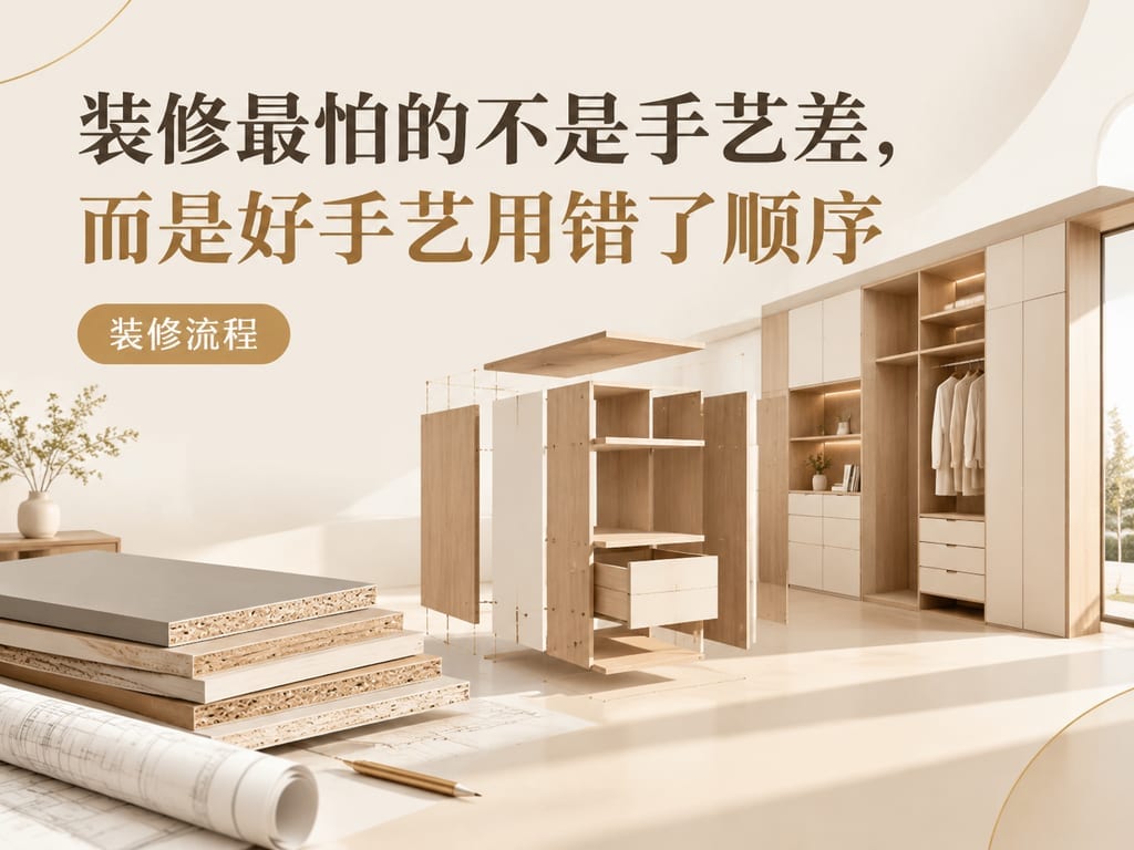 装修最怕的不是手艺差，而是好手艺用错了顺序