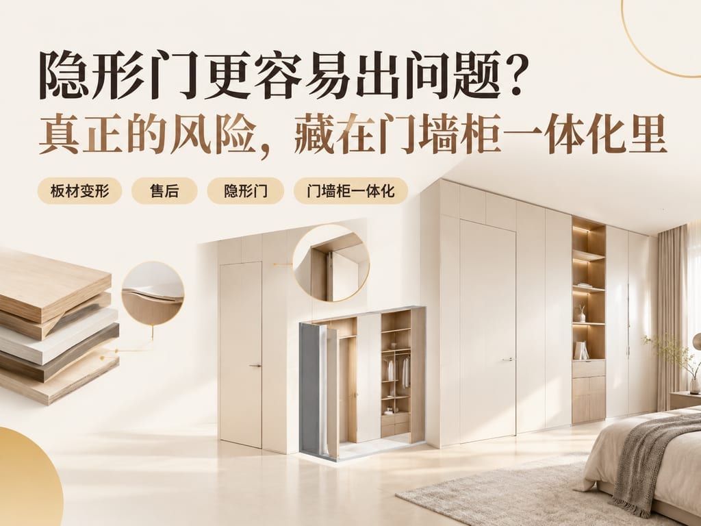 隐形门更容易出问题？真正的风险，藏在门墙柜一体化里