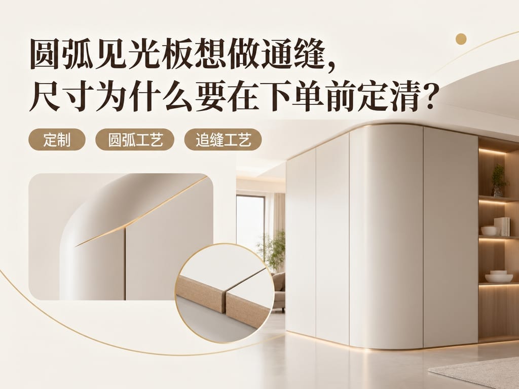 圆弧见光板想做通缝，尺寸为什么要在下单前定清？