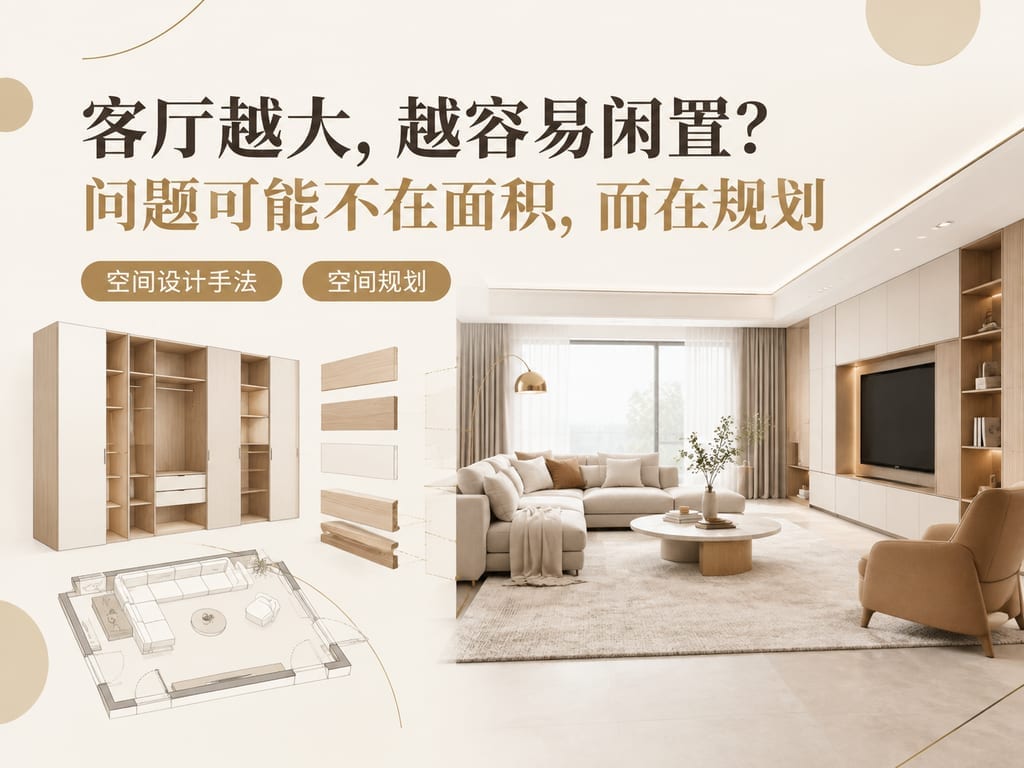 客厅越大，越容易闲置？问题可能不在面积，而在规划