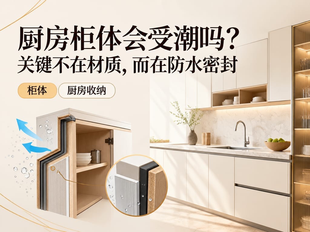 厨房柜体会受潮吗？关键不在材质，而在防水密封