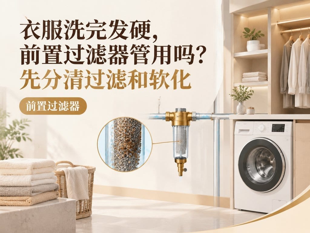 衣服洗完发硬，前置过滤器管用吗？先分清过滤和软化