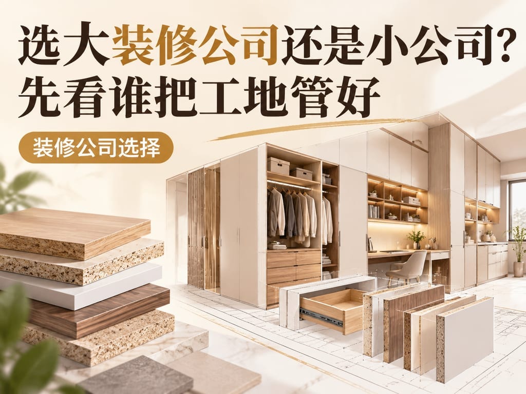 选大装修公司还是小公司?先看谁把工地管好