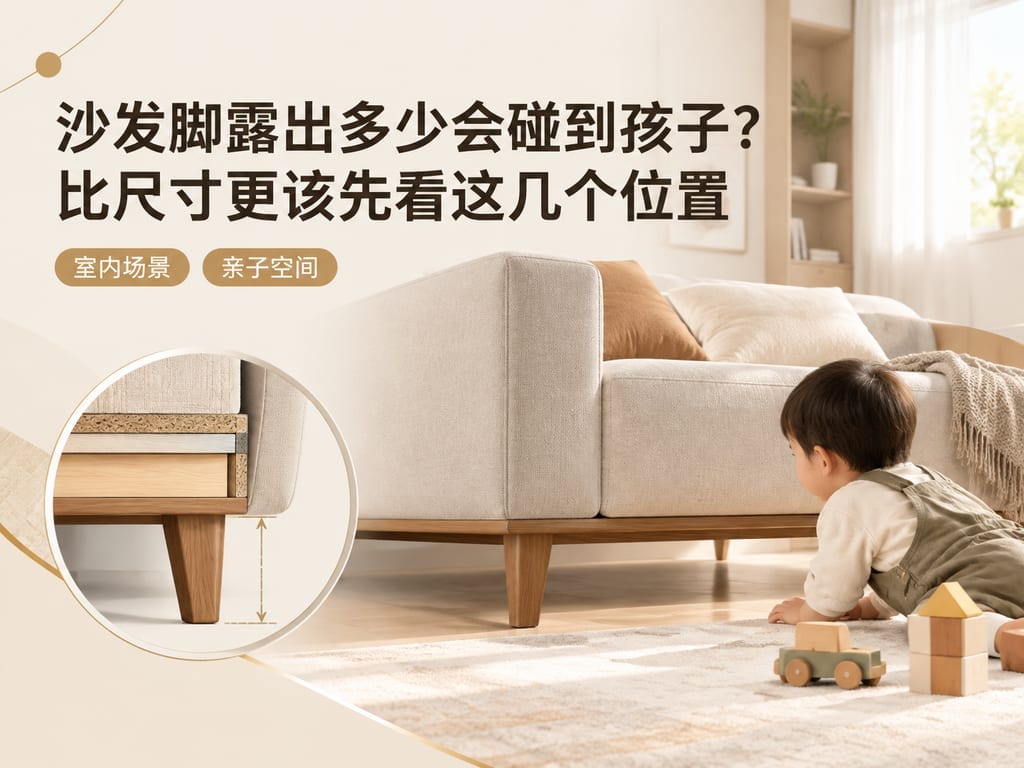沙发脚露出多少会碰到孩子？比尺寸更该先看这几个位置