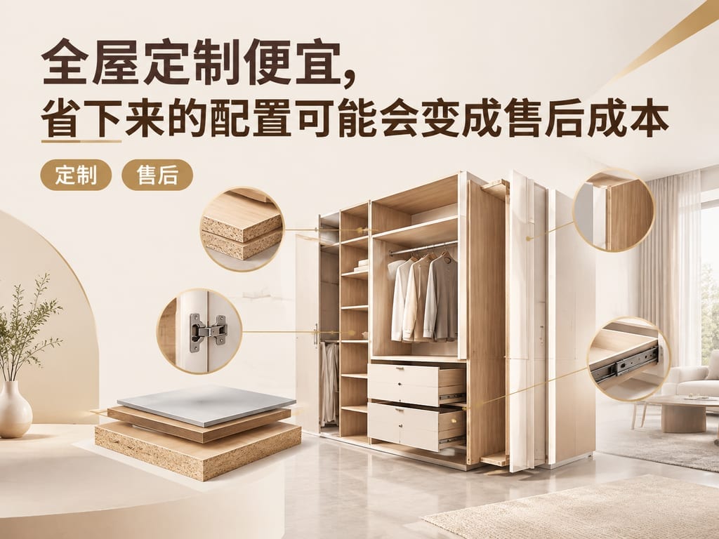 全屋定制便宜,省下来的配置可能会变成售后成本