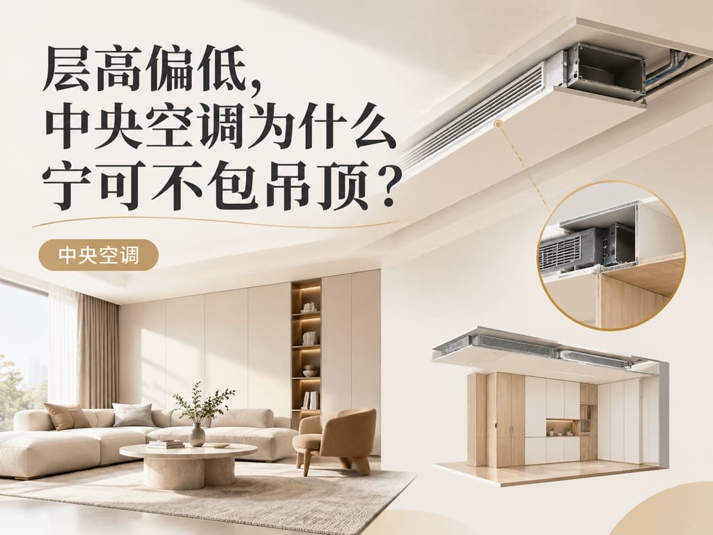层高偏低,中央空调为什么宁可不包吊顶?