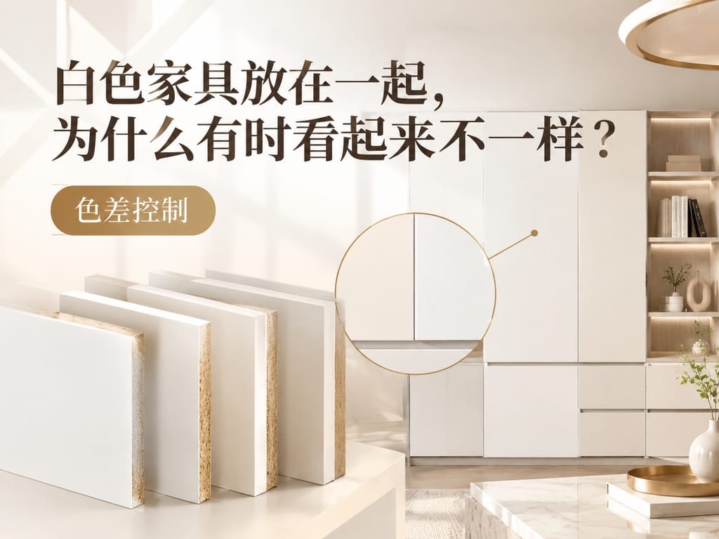白色家具放在一起，为什么有时看起来不一样？