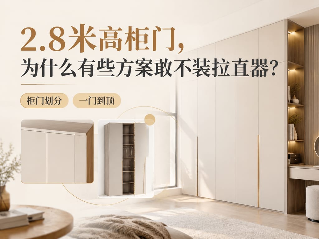 2.8米高柜门，为什么有些方案敢不装拉直器？