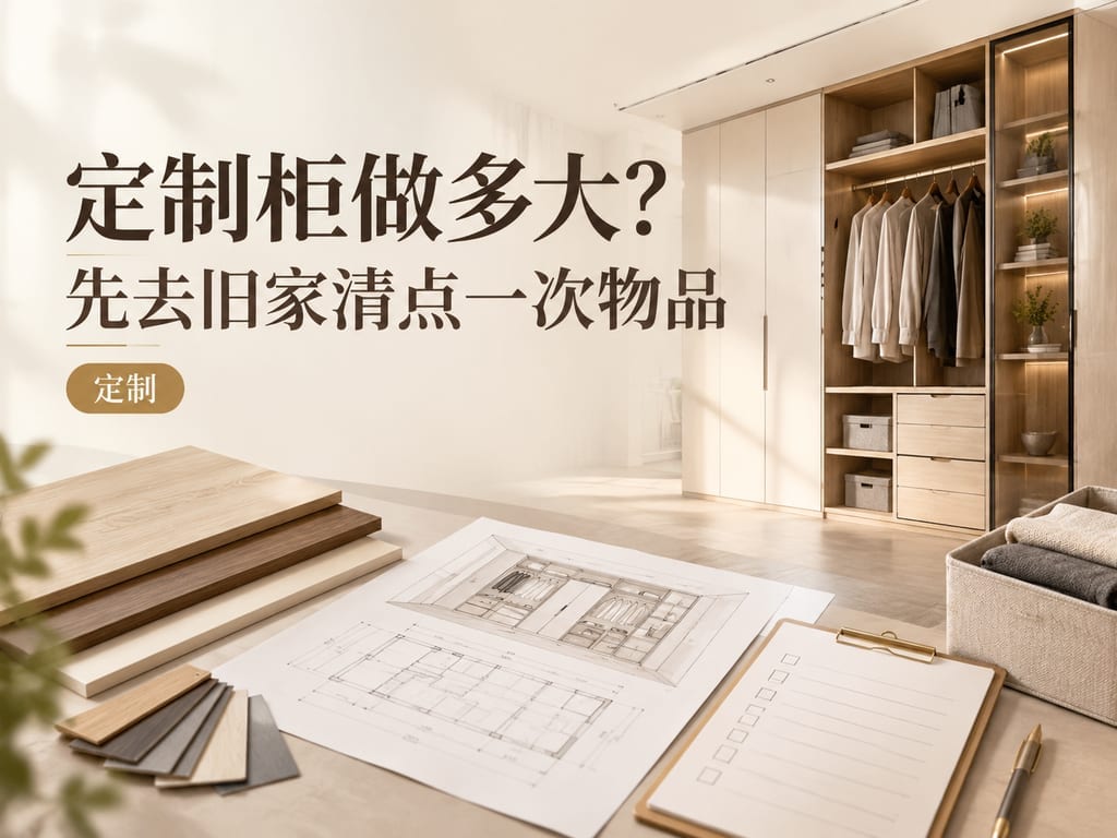 定制柜做多大？先去旧家清点一次物品