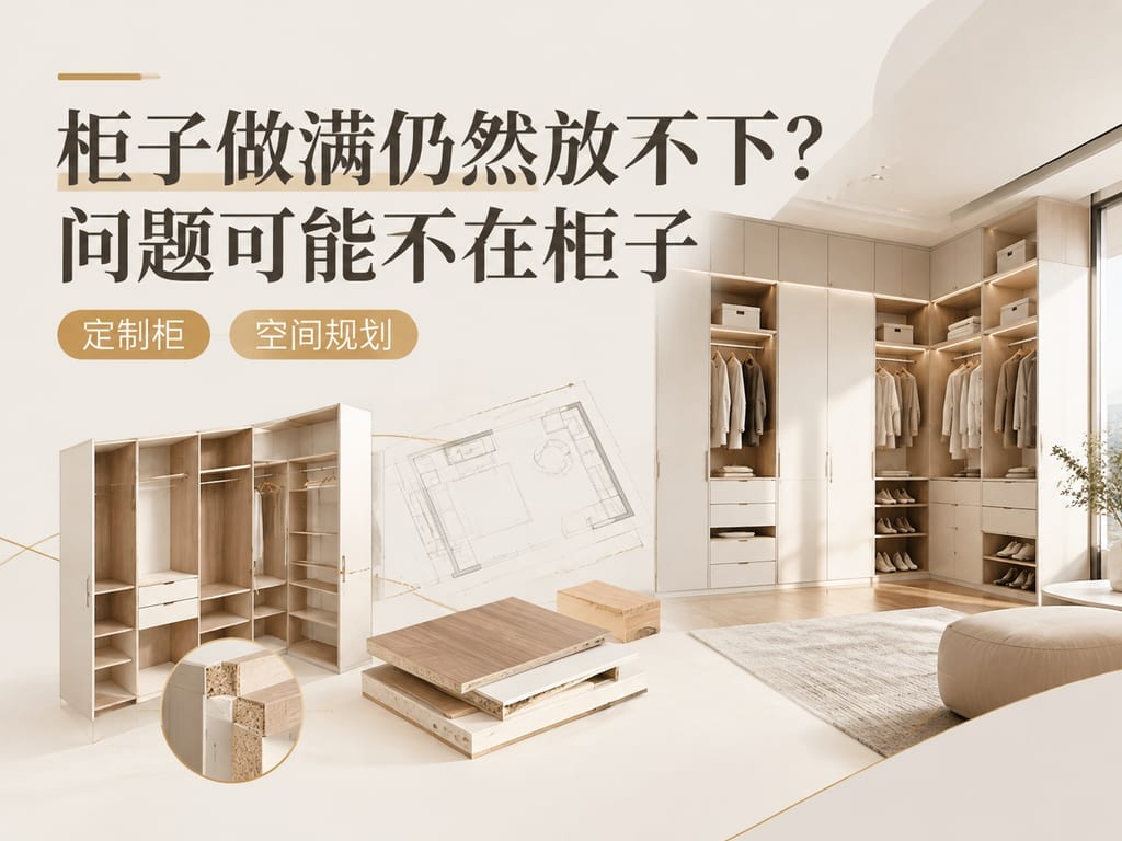 柜子做满仍然放不下？问题可能不在柜子