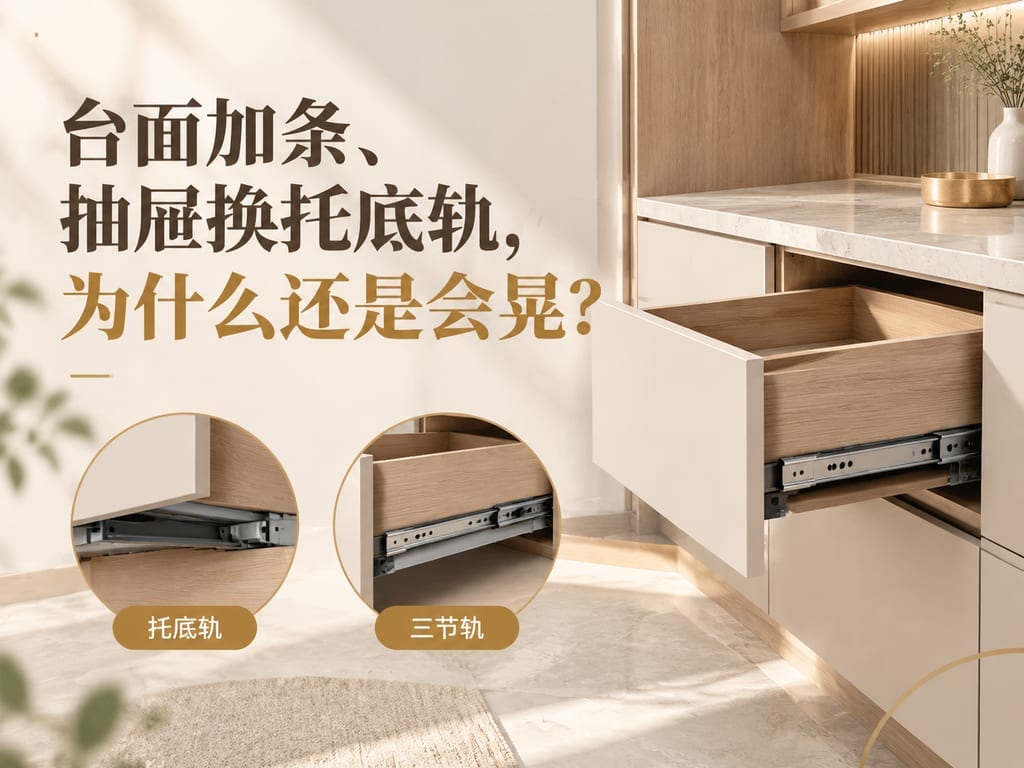 台面加条、抽屉换托底轨，为什么还是会晃？