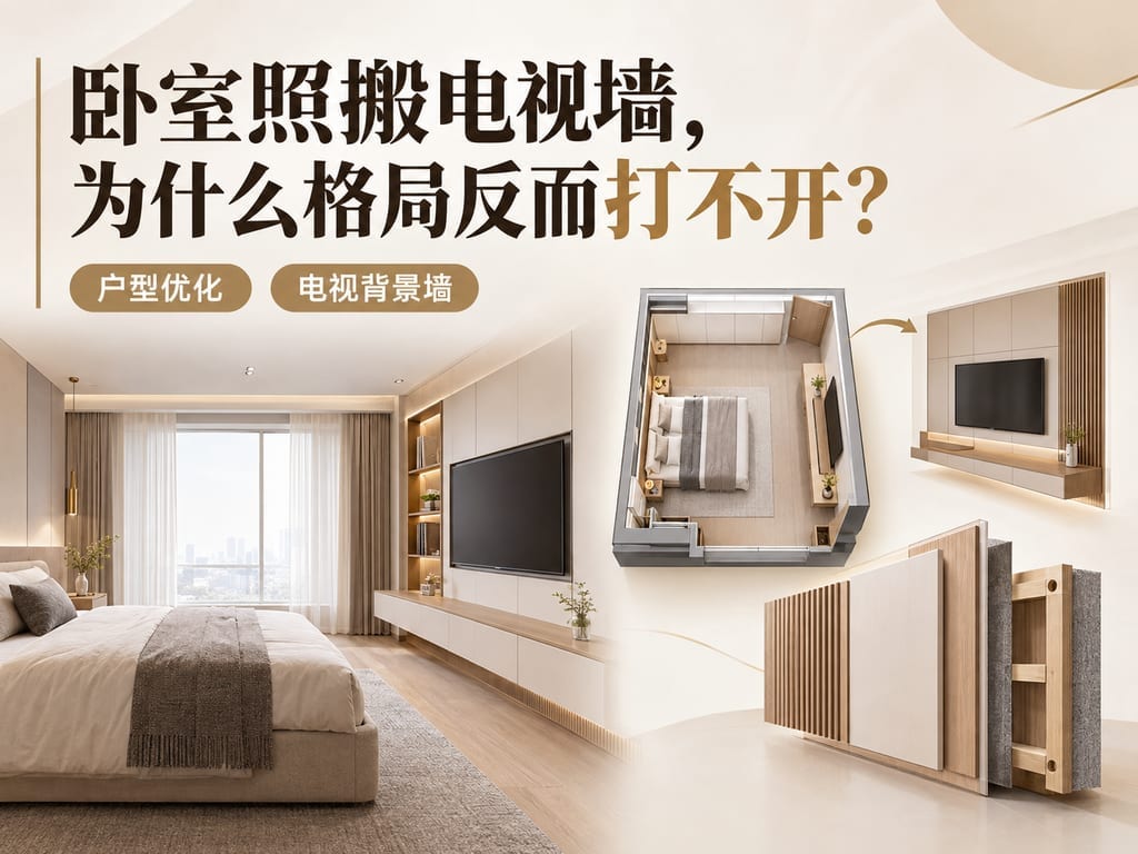 卧室照搬电视墙,为什么格局反而打不开?
