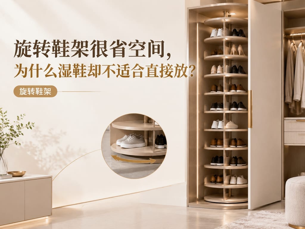 旋转鞋架很省空间，为什么湿鞋却不适合直接放？