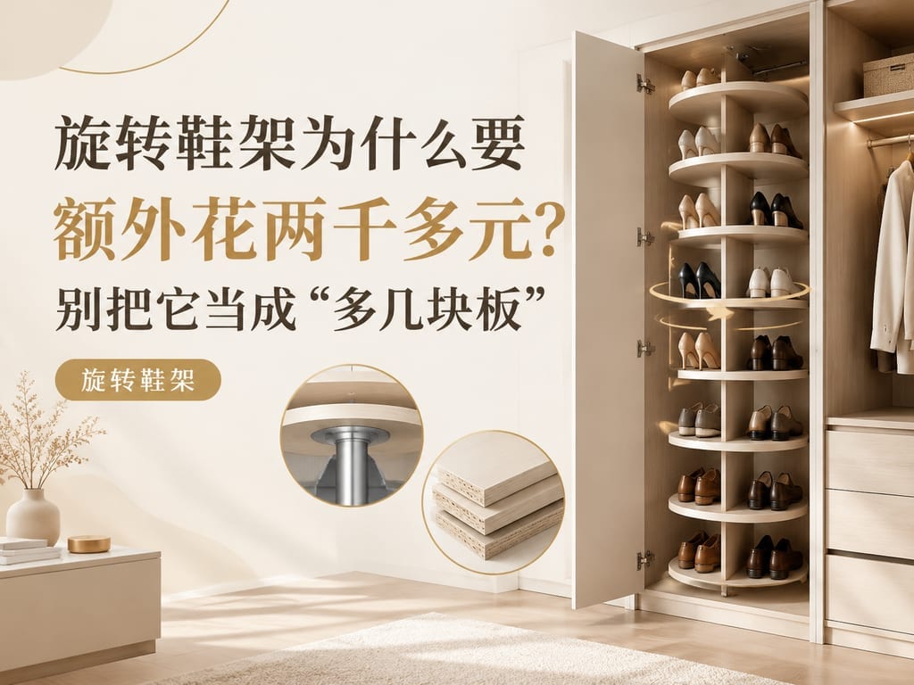 旋转鞋架为什么要额外花两千多元？别把它当成“多几块板”