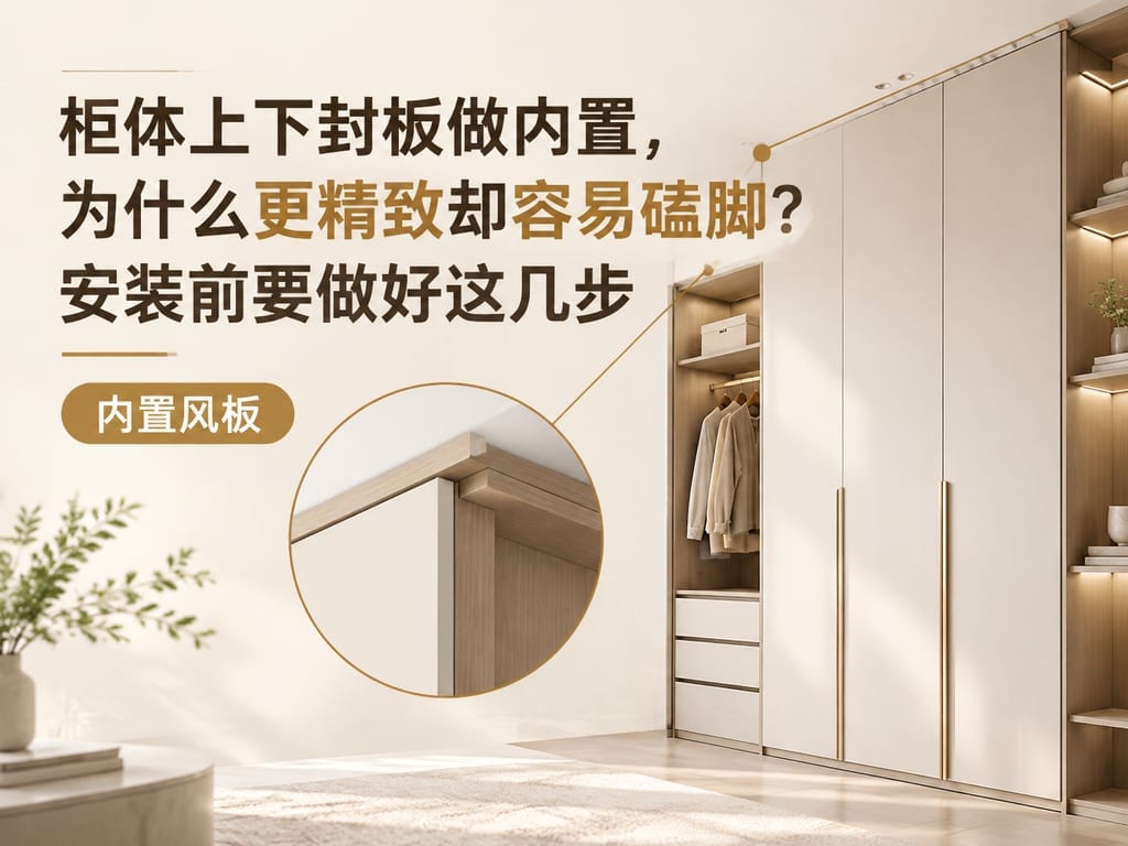 柜体上下封板做内置,为什么更精致却容易磕脚?安装前要做好这几步
