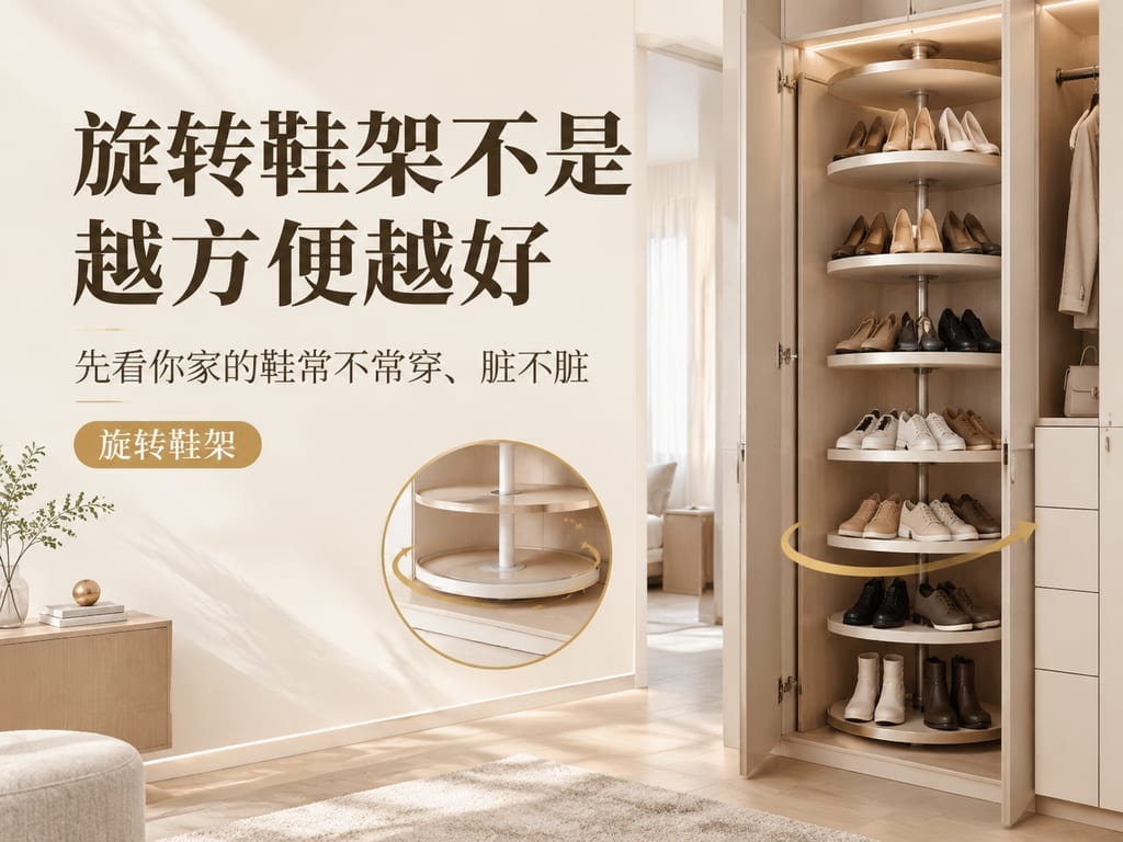 旋转鞋架不是越方便越好:先看你家的鞋常不常穿、脏不脏