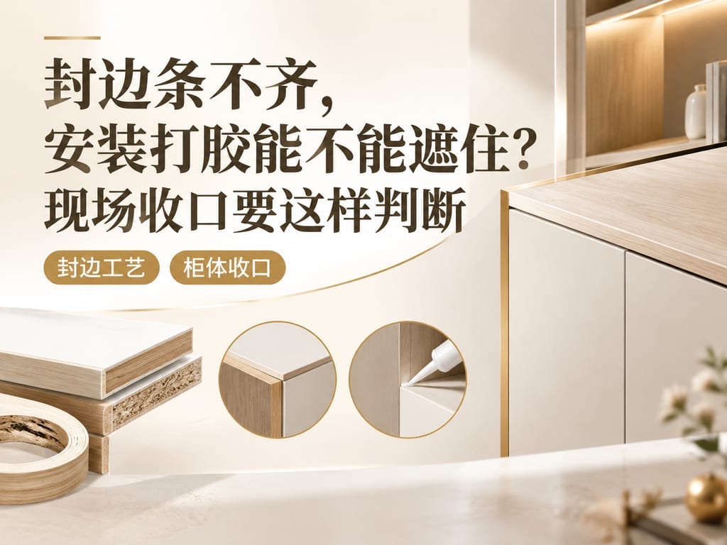 封边条不齐，安装打胶能不能遮住？现场收口要这样判断