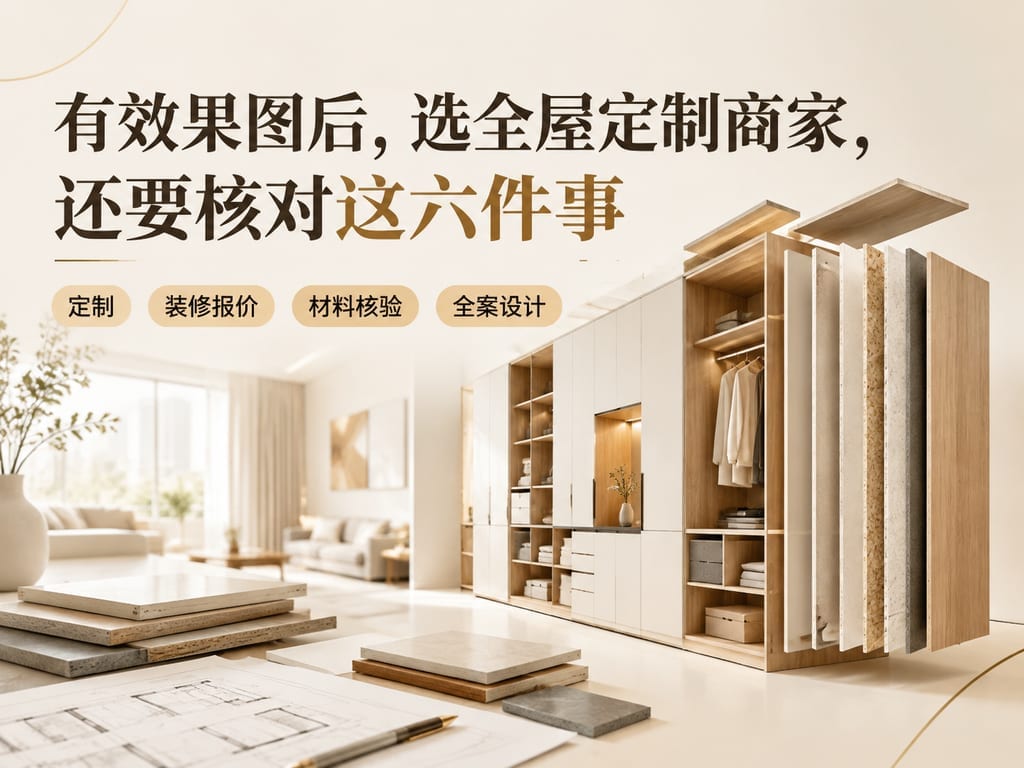有效果图后,选全屋定制商家,还要核对这六件事