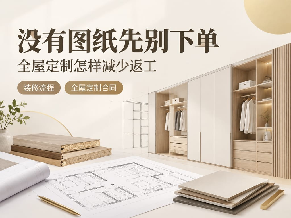 没有图纸先别下单:全屋定制怎样减少返工