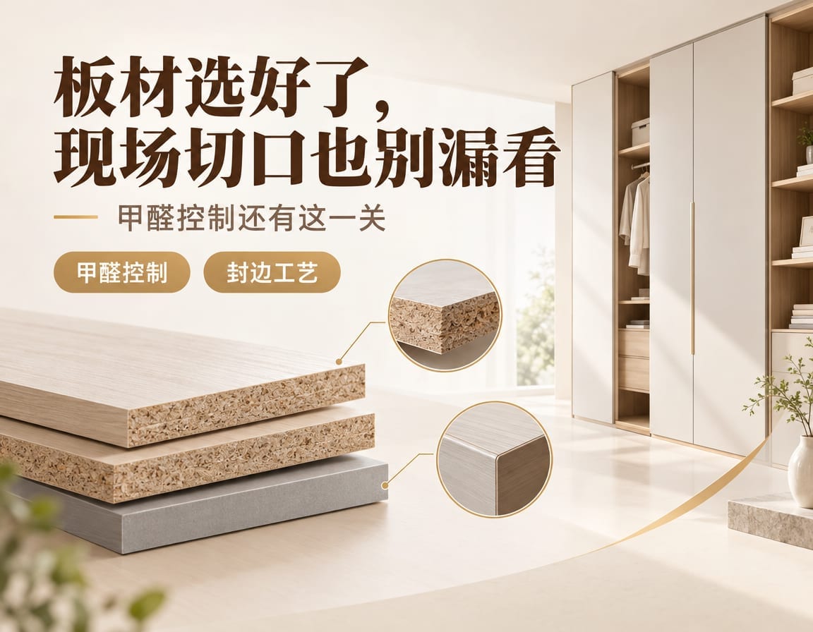 板材选好了,现场切口也别漏看:甲醛控制还有这一关