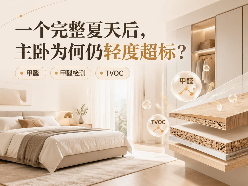 一个完整夏天后,主卧为何仍轻度超标?