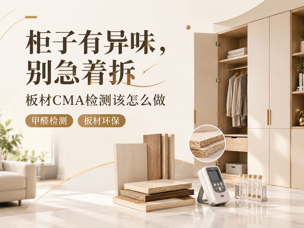 柜子有异味,别急着拆:板材CMA检测该怎么做