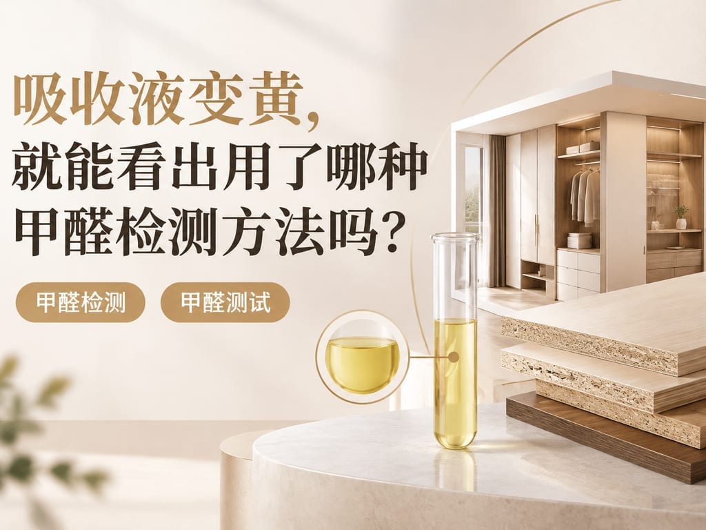 吸收液变黄,就能看出用了哪种甲醛检测方法吗?