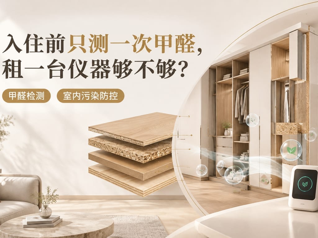 入住前只测一次甲醛,租一台仪器够不够?