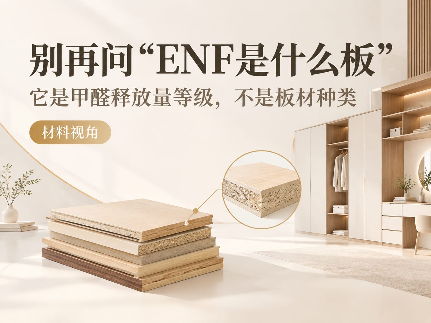 别再问“ENF是什么板”:它是甲醛释放量等级,不是板材种类