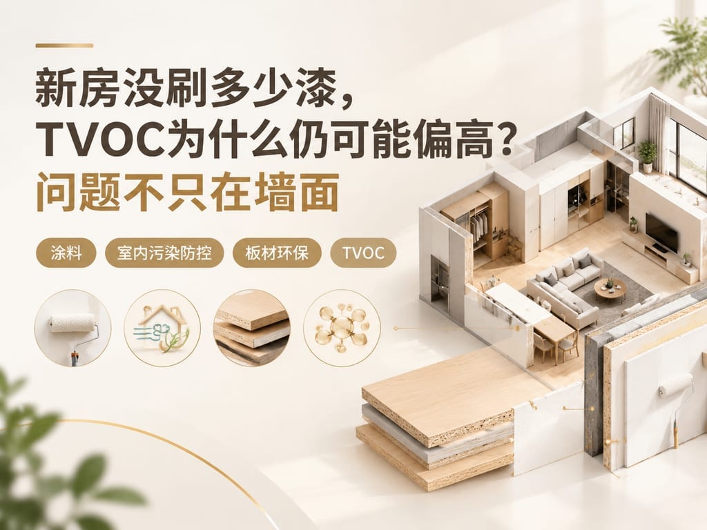 新房没刷多少漆，TVOC为什么仍可能偏高？问题不只在墙面