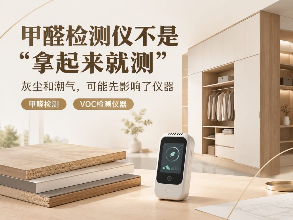 甲醛检测仪不是“拿起来就测”:灰尘和潮气,可能先影响了仪器