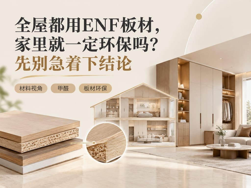 全屋都用ENF板材，家里就一定环保吗？先别急着下结论