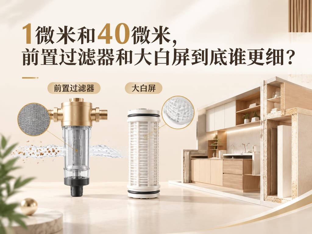 1微米和40微米，前置过滤器和大白屏到底谁更细？
