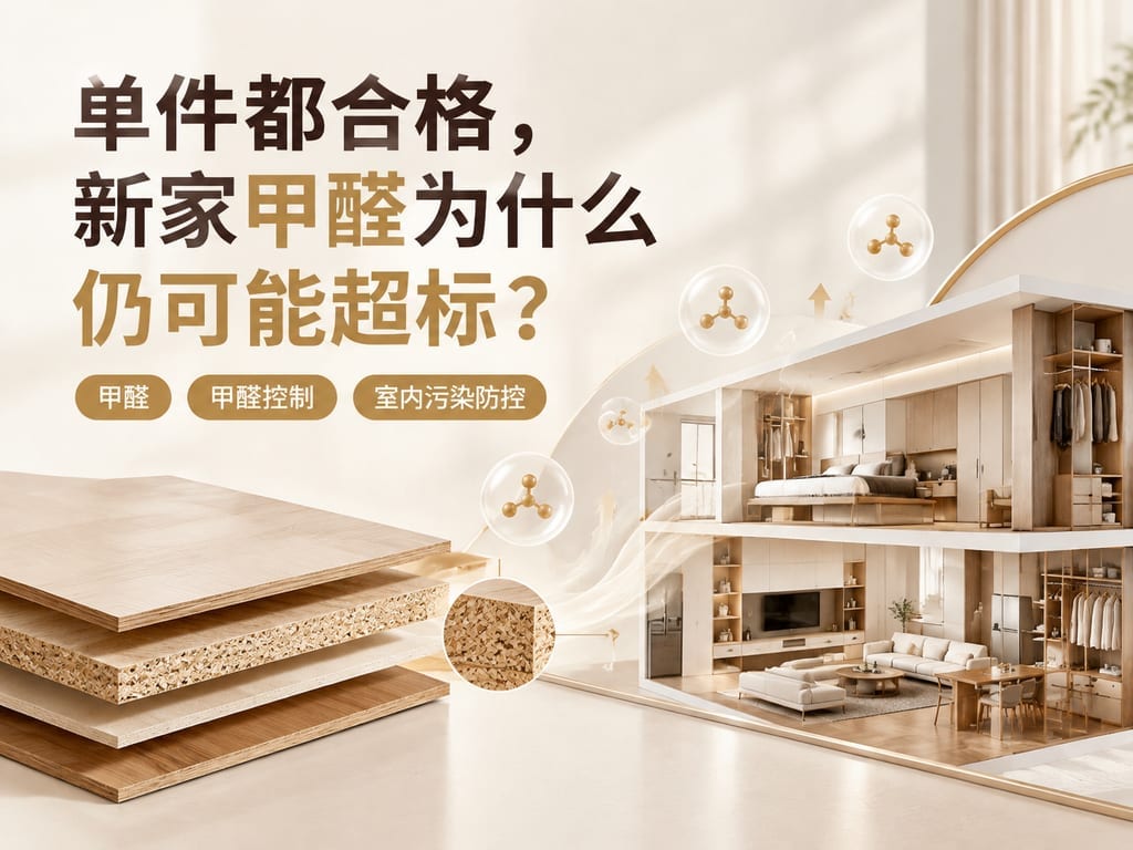 单件都合格,新家甲醛为什么仍可能超标?
