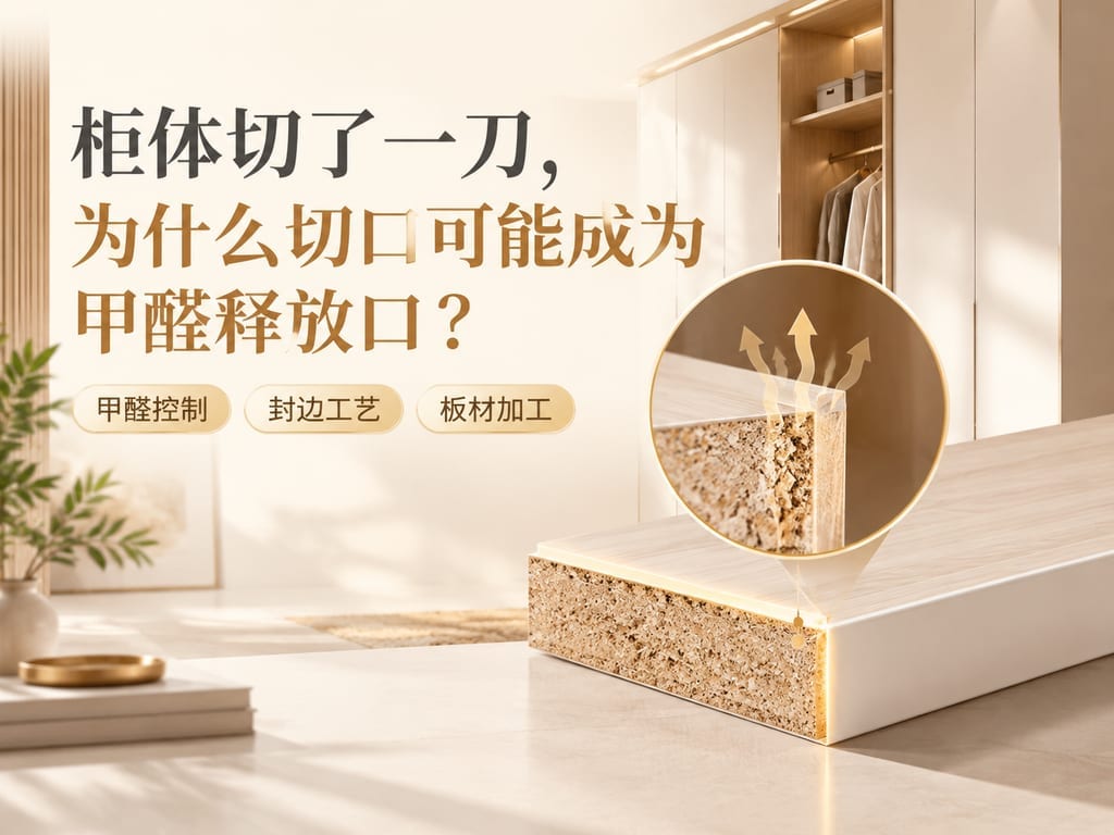 柜体切了一刀，为什么切口可能成为甲醛释放口？
