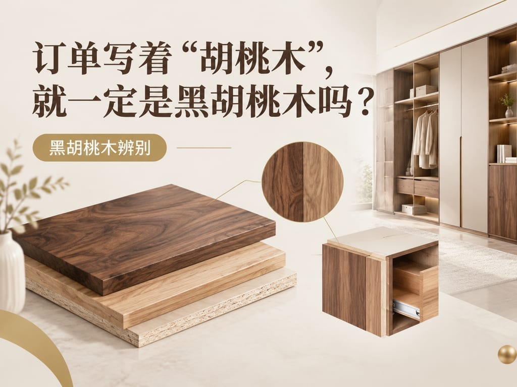 订单写着“胡桃木”，就一定是黑胡桃木吗？