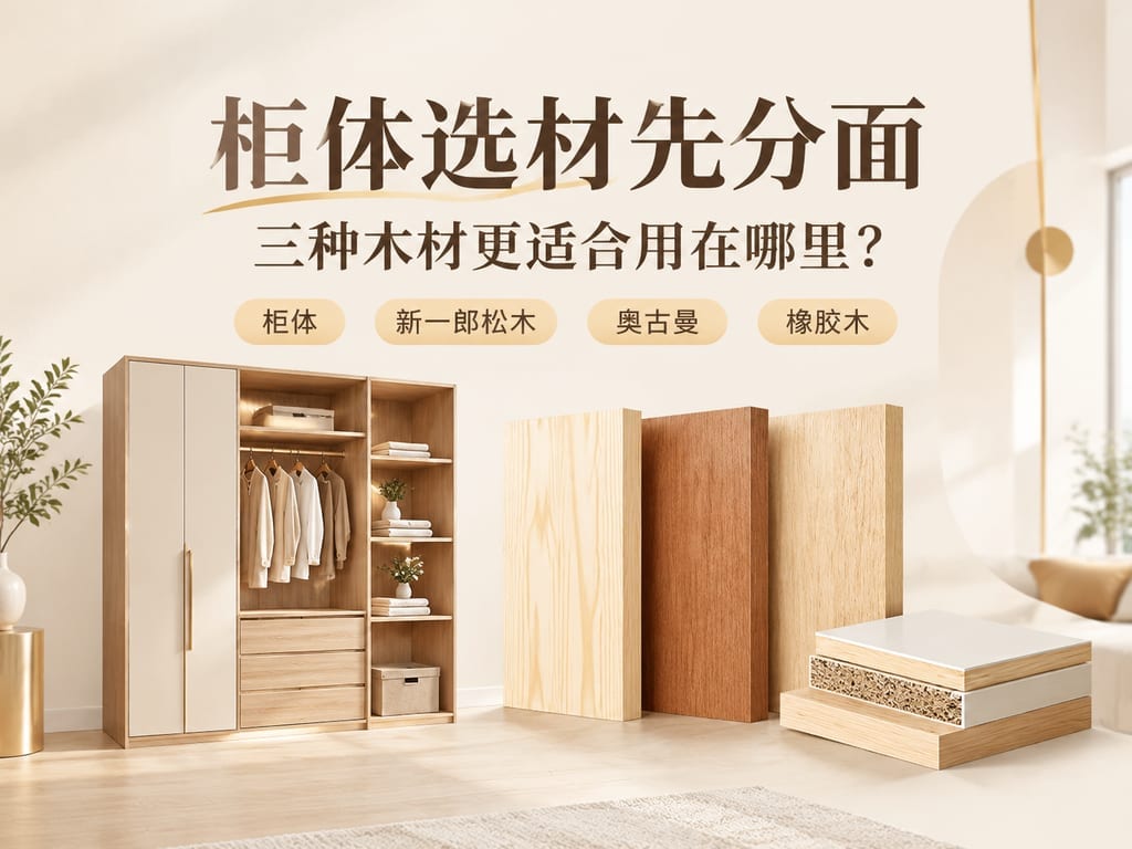 柜体选材先分面:三种木材更适合用在哪里?