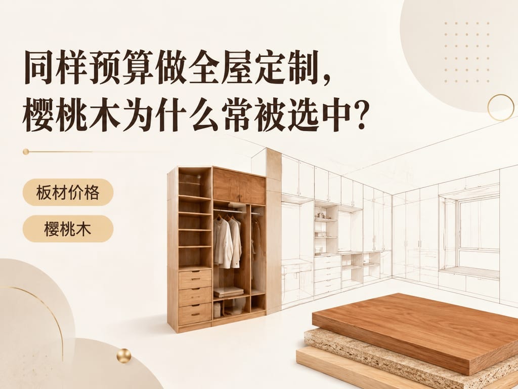 同样预算做全屋定制,樱桃木为什么常被选中?