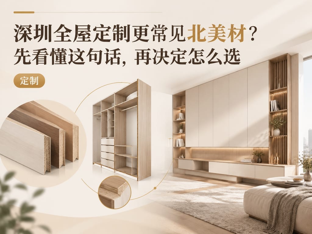 深圳全屋定制更常见北美材?先看懂这句话,再决定怎么选