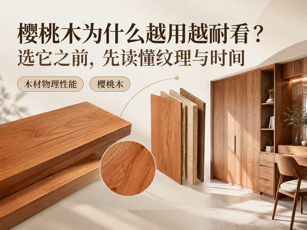 樱桃木为什么越用越耐看?选它之前,先读懂纹理与时间