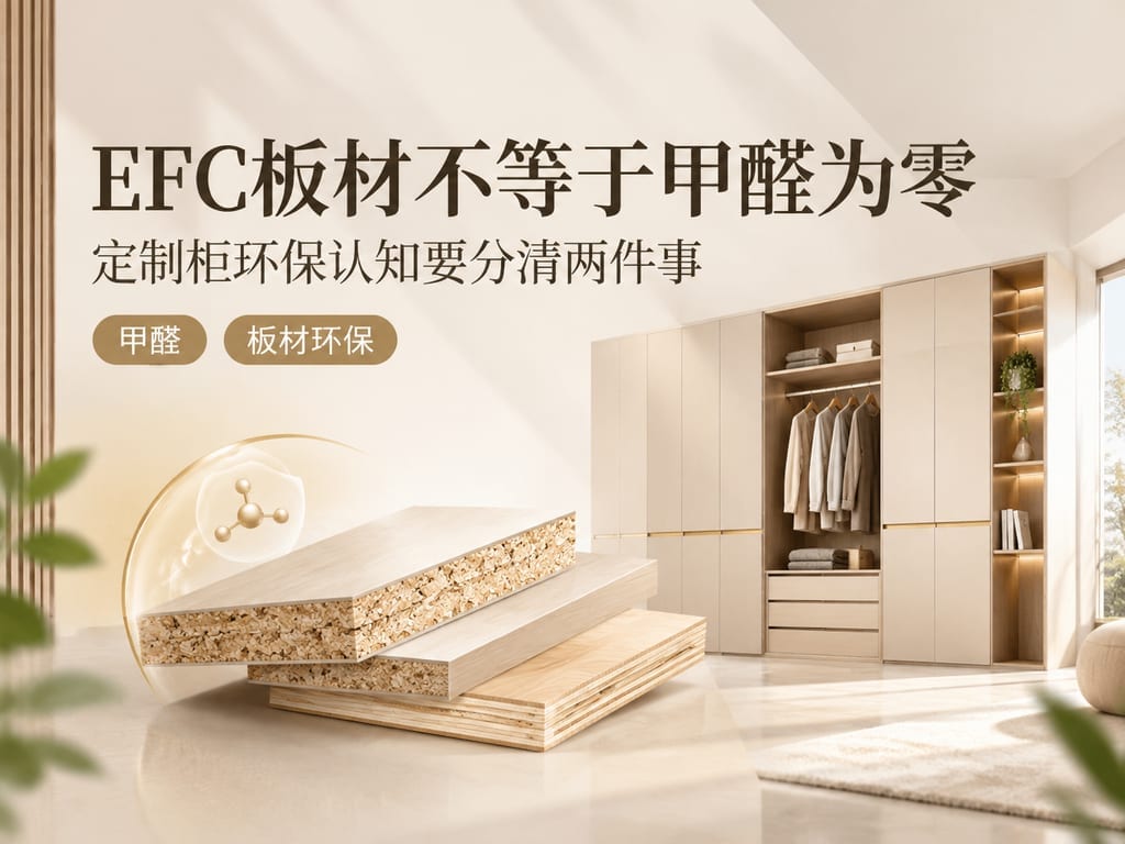 EFC板材不等于甲醛为零:定制柜环保认知要分清两件事