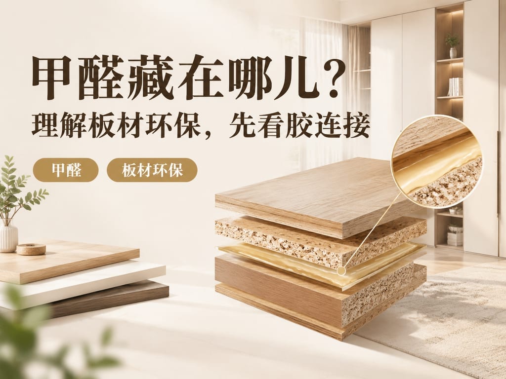 甲醛藏在哪儿？理解板材环保，先看胶连接