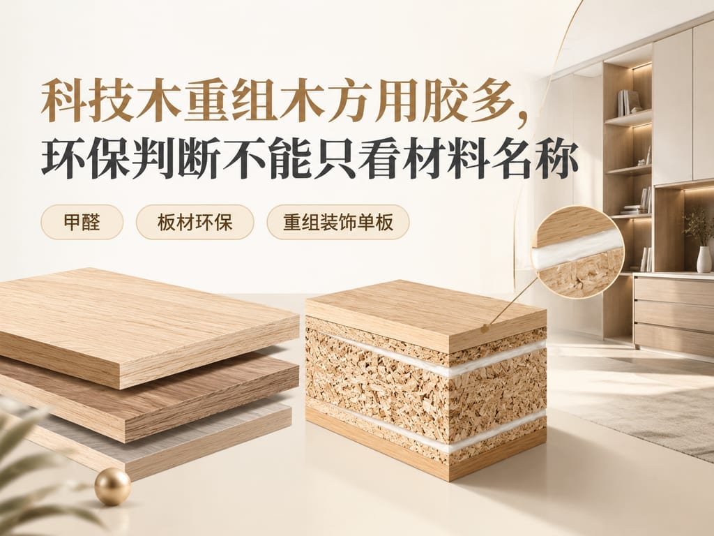 科技木重组木方用胶多,环保判断不能只看材料名称