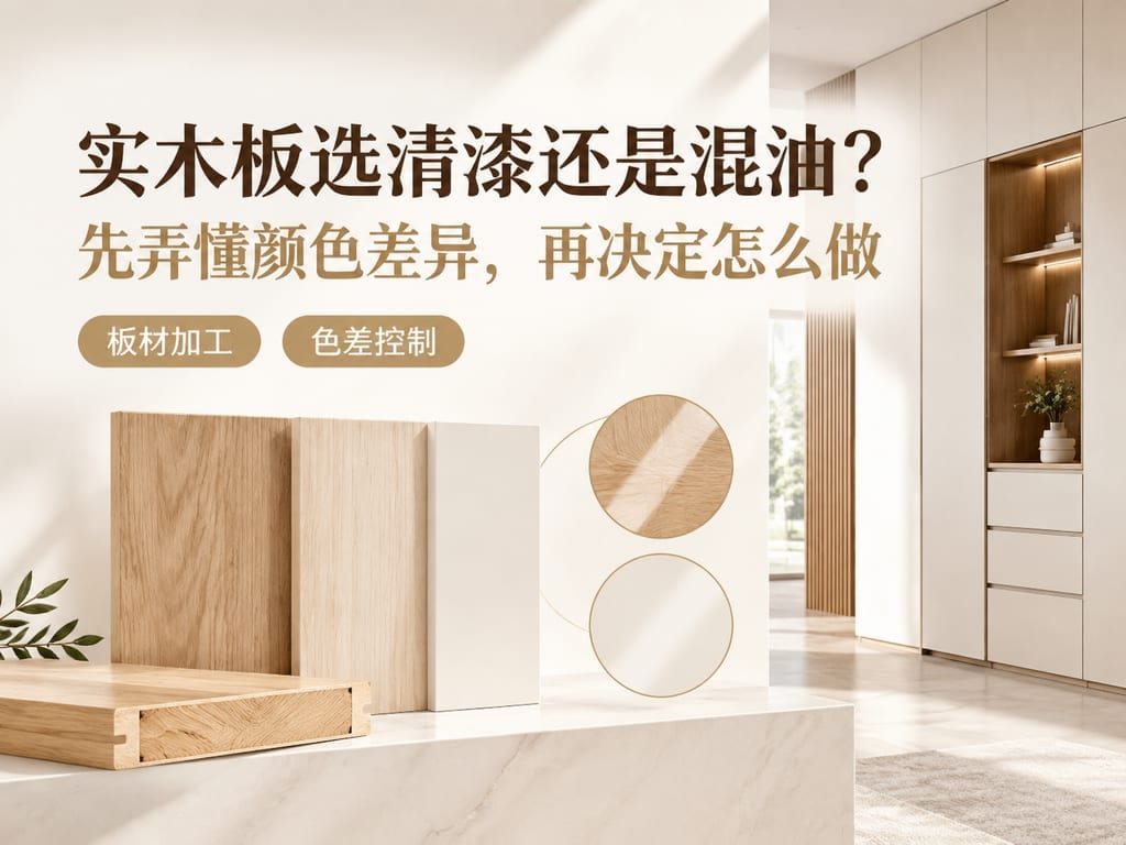 实木板选清漆还是混油?先弄懂颜色差异,再决定怎么做