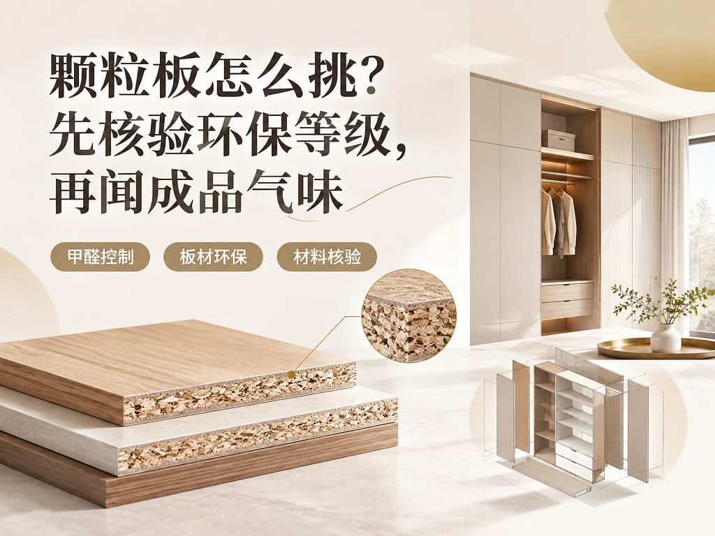 颗粒板怎么挑?先核验环保等级,再闻成品气味