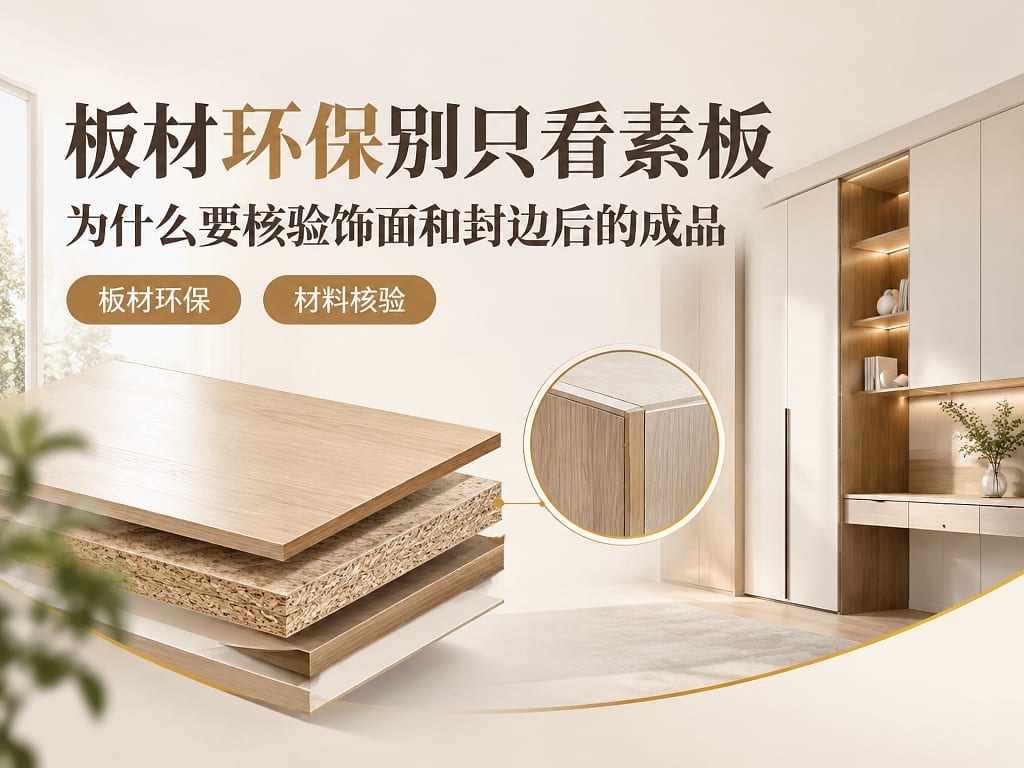 板材环保别只看素板：为什么要核验饰面和封边后的成品
